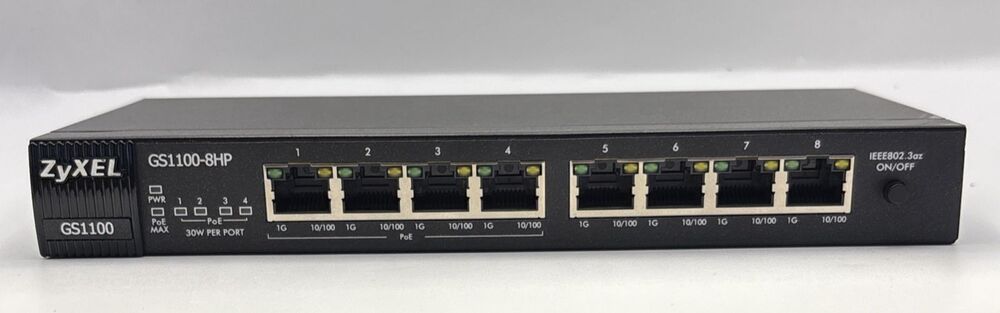 Zyxel GS1100-8HP-240W  8 Ports GbE+PoE Switch- No Power Supply